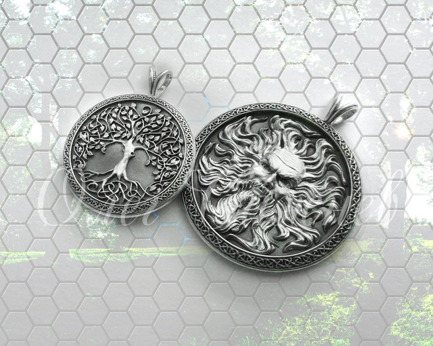 Old Slavic Tradition Silver Pendants