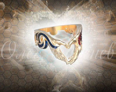 'Love Balance' Gold Ring