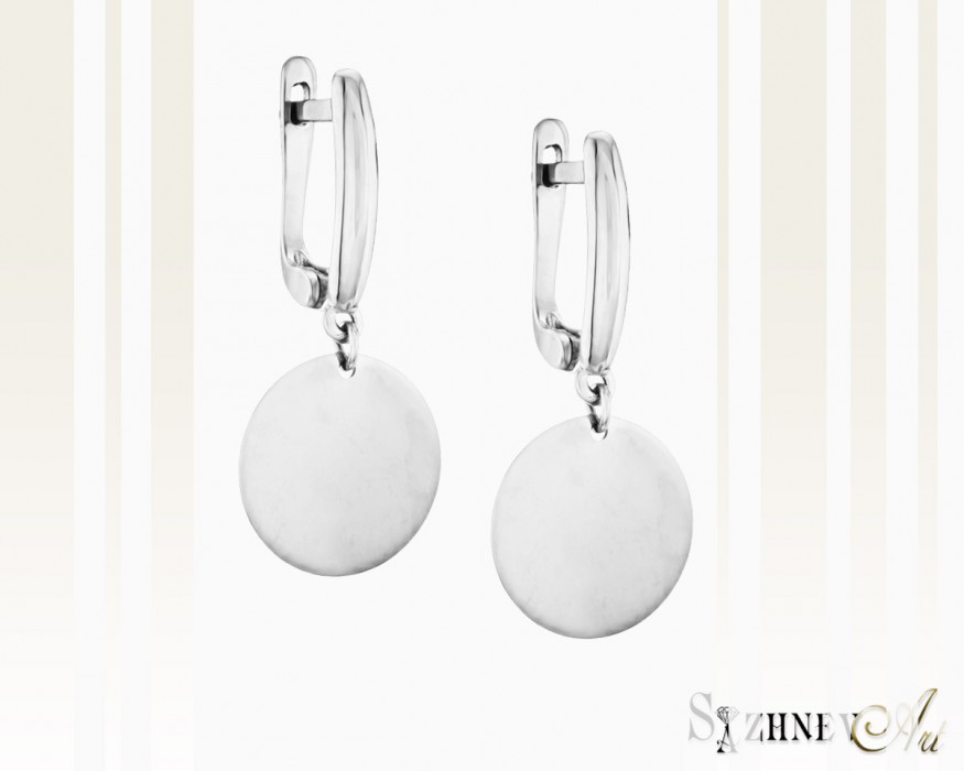 White Gold Earrings, no stone. It. CH199-c057w