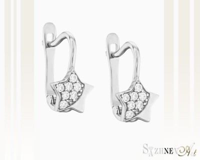 White Gold Cubic Zirconia Earrings. Item. CH180-c125w