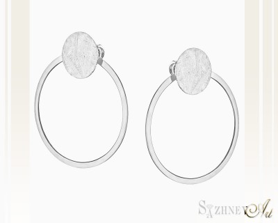 White Gold Earrings, no stone. Item CH186-c157w