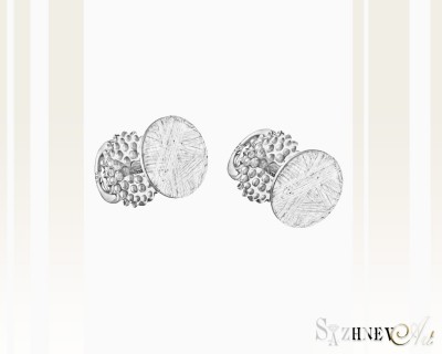 White Gold Earrings, no stone. Item CH184-c068(2w)