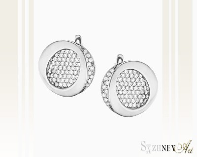 Сubic Zirconia White Gold Earrings. Item. CH142-c230w