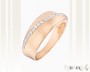 Red Gold Cubic Zirconia Ring, It. CH028-k044