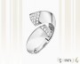 White Gold Cubic Zirconia Ring, It. CH093-k069w