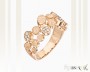 Red Gold Cubic Zirconia Ring, It. CH020-k080
