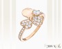 Red Gold Cubic Zirconia Ring, It. CH030-k095
