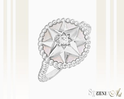 White Gold Nacre Ring. Item CH224-k111w