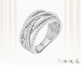 White Gold Cubic Zirconia Ring, It. CH025-k191w