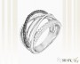 White Gold Cubic Zirconia Ring, It. CH029-k222w