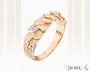 Red Gold Cubic Zirconia Ring, It. CH017-k239
