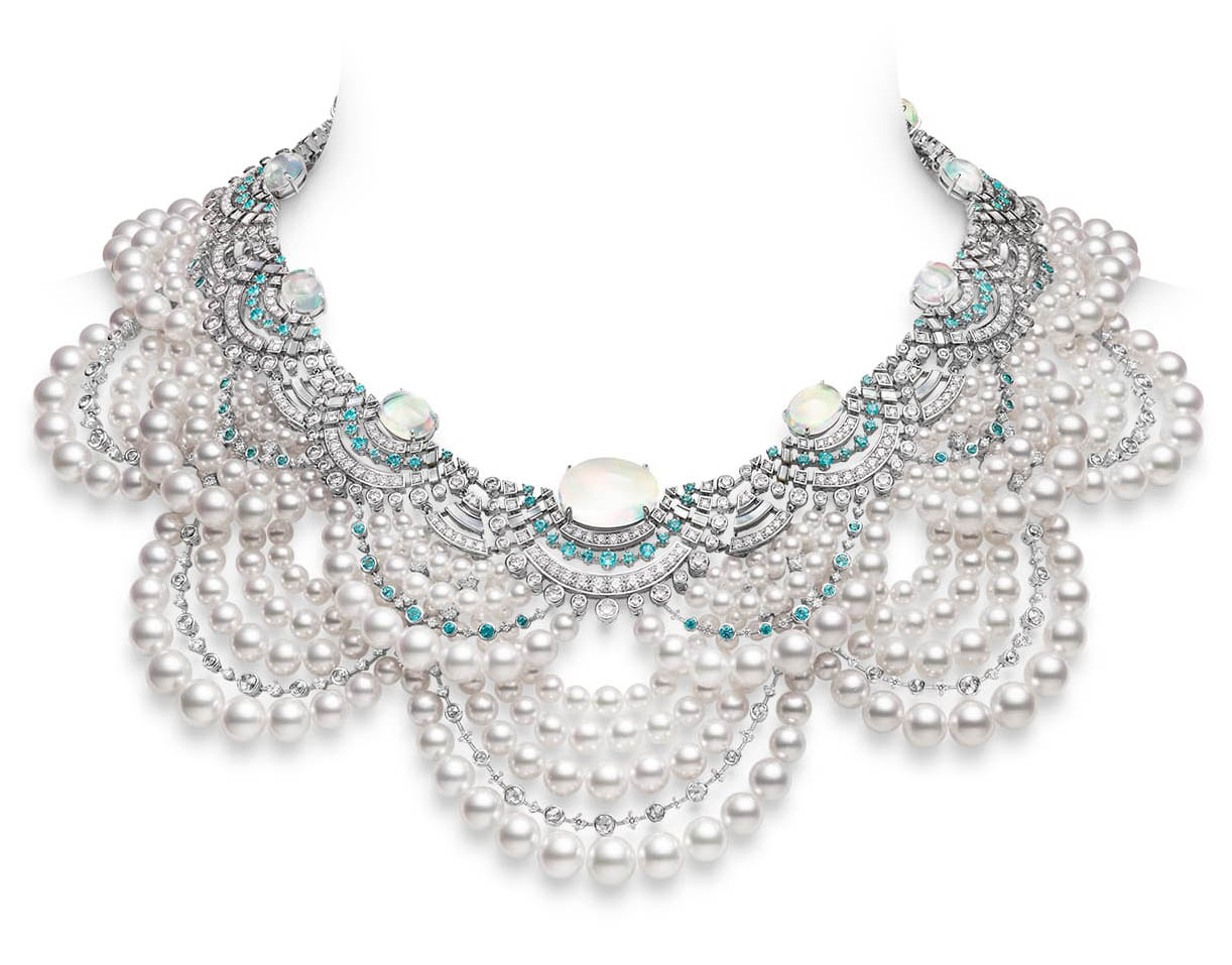 Колье Mikimoto The Japanese Sense of Beauty стилем seigaiha Колье Mikimoto The Japanese Sense of Beauty стилем seigaiha
